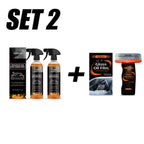 Car Glass Oil Film Cleaner Spray Glass Car Window Stain Remover Cleaning Agent Brightening Agent Quickly Cleans Removes Oil Film