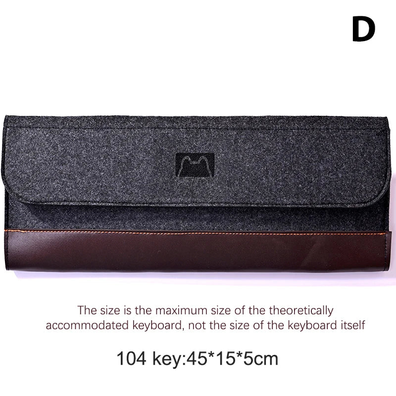 PU Felt Keyboard Carrying Case Bag