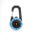 Portable Luminous Compass Carabiner Mini Survival Directional Tool for Outdoor Hiking Camping Mountaineering Survival Kids Gift