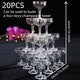 20-60PCS Acrylic Champagne Coupe Glasses Engagement Party Wedding Champagne Tower Prosecco Tower Martini Glasses 5oz