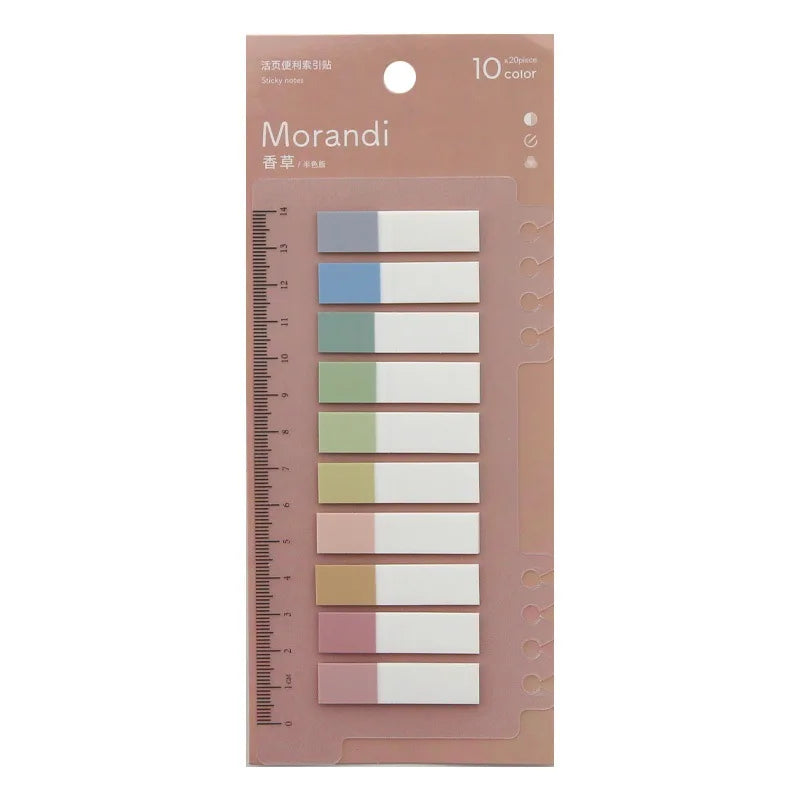200 Sheets Index Tabs Self Adhesive Page Markers Transparent Sticky Notes Classify Files Flags Posted It Planner Stickers