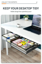Hidden Under Desk Drawer Storage Office Organizer Desk Self Adhesive Drawers Plastic Undertable Accessories Storage Box Drawe