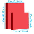 100pcs Red Double Sided Origami Handmade Square Paper cutting DIY Scrapbooking Craft A4 80gsm Copy Paper Inkjet Laser Printing