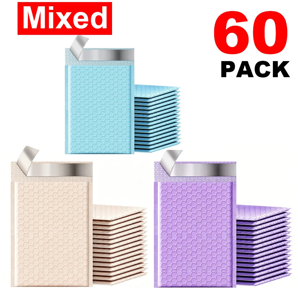 Self Adhesive Mailing Envelopes Bubble Padded Mailers 4 X 6 Inch Small Shipping Bags Waterproof Padded Envelopes for Packaging