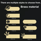 Customized Brooch Pin Personalize Engrave Your Text Logo Business ID Plate Copper Letterbox Mailbox Tag Name Badges