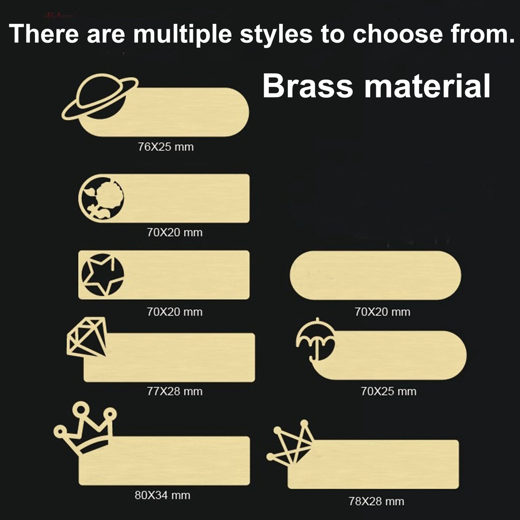 Customized Brooch Pin Personalize Engrave Your Text Logo Business ID Plate Copper Letterbox Mailbox Tag Name Badges