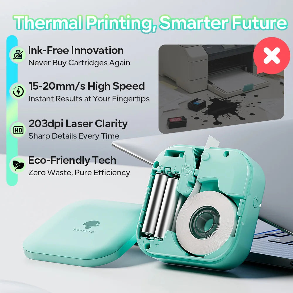 Phomemo Q30 Bluetooth Label Maker, Thermal Sticker Maker with 1 Roll Free Label, Available for Small Business/Home Organization