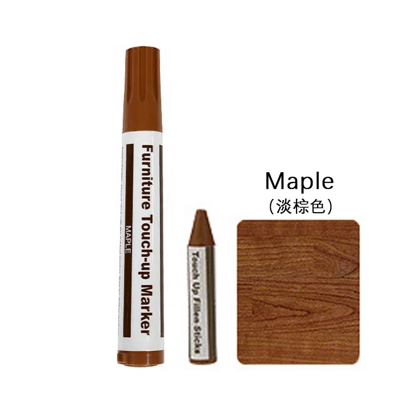 Wooden Furniture Repair Pen Touch Up Markers & Filler Sticks Wood Scratch Restoration Kit Patch Paint Pen Wood Composite Repair