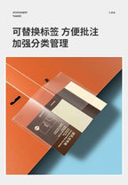 3 Hole Ring Binders File Folder Loose-leaf Binder Morandi Color Waterproof Document A4 Paper Storage