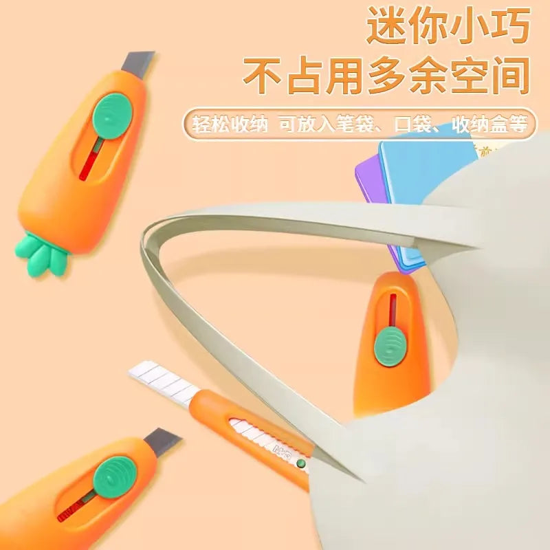 M&G 1pcs Portable Mini Paper Cutter Quality Artwork Knife Automatic Rebound Box Opener Pocket Cutter For Office School Supplies