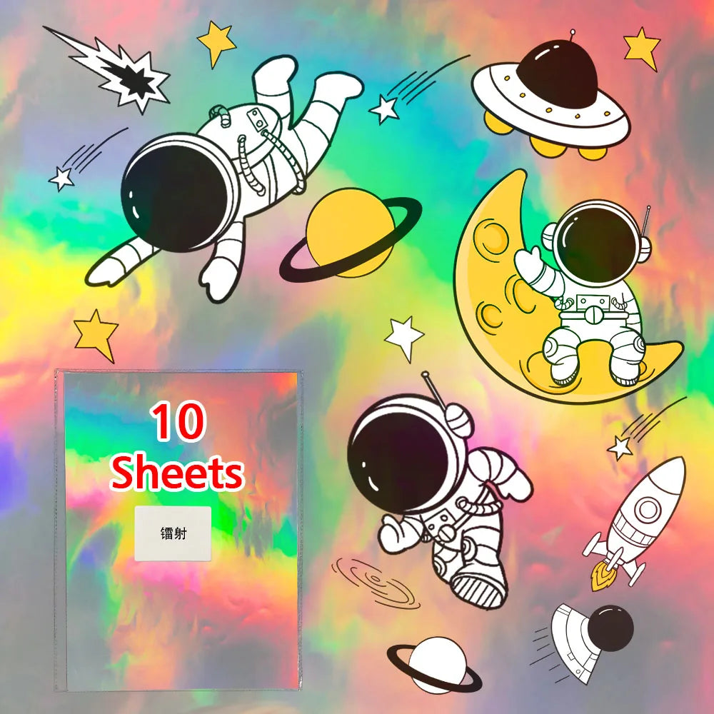 A4 Glossy Matte Printable Vinyl Sticker Paper 10 Sheets Self-adhesive Copy Paper for Inkjet Printer DIY Crafts Waterproof Paper