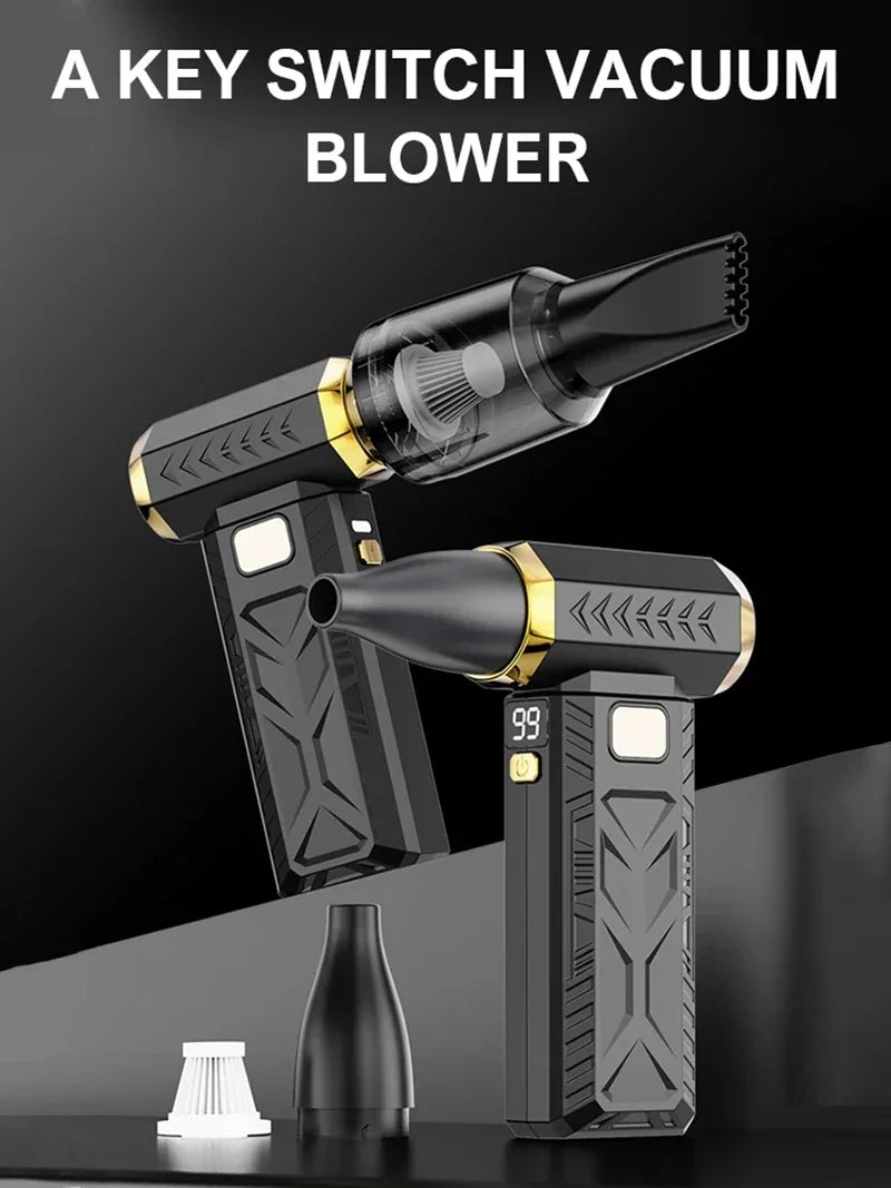 2026 New 1000000RPM Turbo Jet Blower 2in1 Super Powerful Air Blower Vacuum Dust Cleaner USB Rechargeable 65m/s Violent Blower