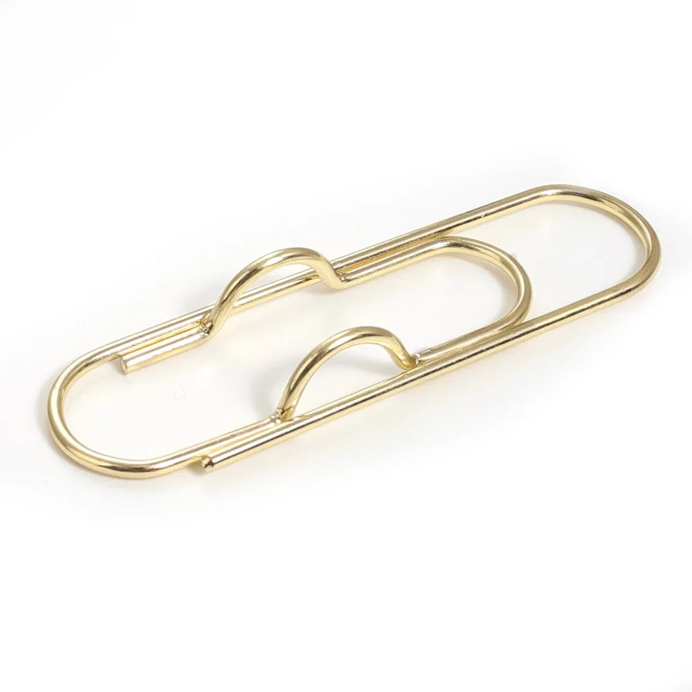 Anti Lost Paper Clip Metal Pen Holder Clips Portable Bookmarks Photo Memo Ticket Fixed Paperclips Office School Stationery