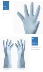 3342 Kitchen Dishwashing Gloves Thickened Durable Waterproof Cleaning Housework Women'S Laundry Latex Rubber Gloves