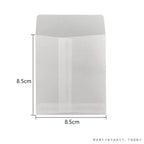 50pcs/lot Translucent Mini Envelope Jewelry Storage Bag for Card Earring Necklace Gift Packaging Bags Wedding Wedding Envelopes