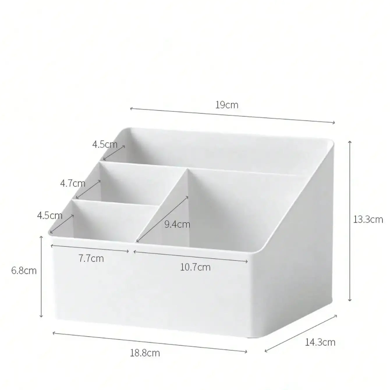 Dormitory living room desktop storage box plastic office cosmetics finishing box remote multi-function finishing storage box bat