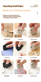 Automatic Retractable Box Cutter Office Supply Stationery Knife School Supplies Letter Opener Cutters Desk Pretty Envelope Paper
