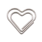 30/50pcs Heart Metal Paper Clips Binder Clip Mini Bookmark Book Binding Note Decor Stationery School Office Binding Supplies