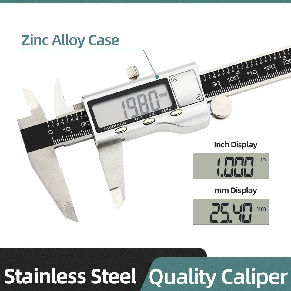 Metal Digital Display Calipers Verniers Calipers Quality Caliper Woodworking Measuring Instruments Tools Depth Calipers