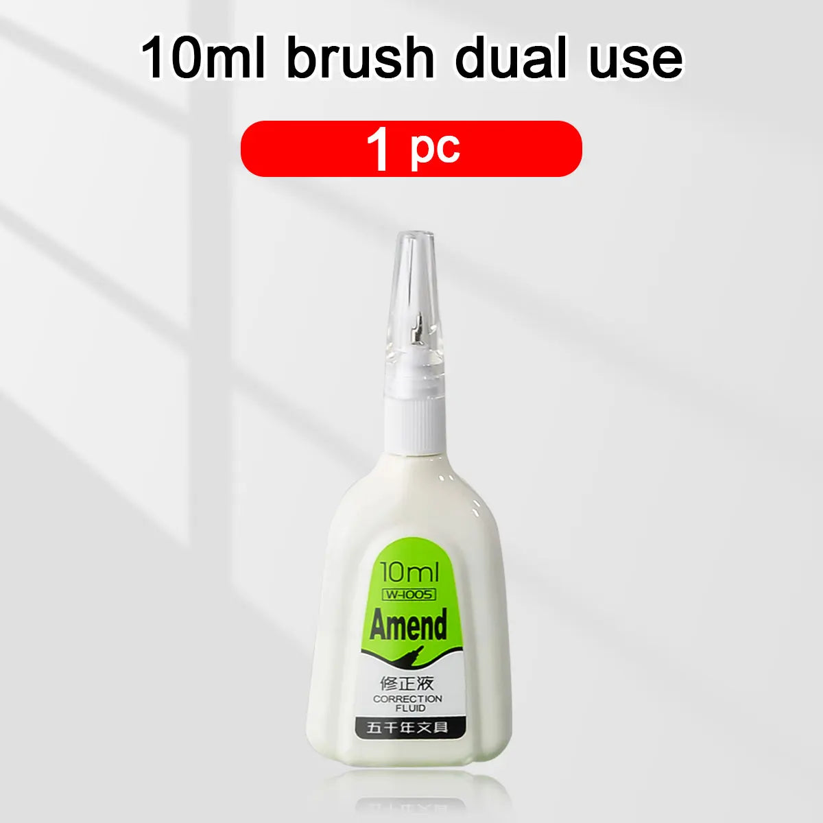 WQN-AMEND 1/3/6PCS Correction Fluid Metal Tip Quick-Dry Correction Fluid 10ml Multi-Function White Correction Fluid for Students