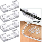 5/20PCS Adhesive Cable Clips Organizer Clips USB Wire Winder Holder Desk Cord Management For Earphone Mouse Cable in Home Office