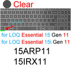 Keyboard Cover for Lenovo LOQ 15 16 17 Gen 11 10 9 15AHP11 15IHP11 15AHP10 15ARP10 15IRX10 17IRX10 Silicone Protector Skin Case