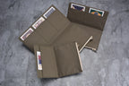 Canvas Zipper Card Holder for Travel Notebook, Canvas Storage Bag File Folder Refill Insert for Standard Journals Stationery