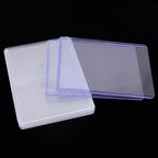 50/1Pcs Transparent Card Sleeve with Protective Film Clear Card Holder Idol Photo Game Baseball Card Holders Cover 35PT 3"x4"