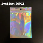 Resealable Laser Ziplock Bags For Necklace Food Storage Bags Pouch Packaging Bag Multifunctional Bubble Mailers