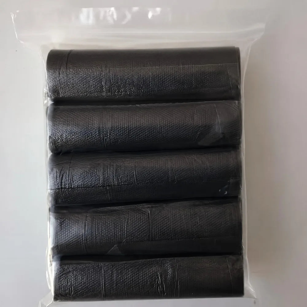 100 Large Black Trash Bags – Leak-proof, Durable Polyethylene
