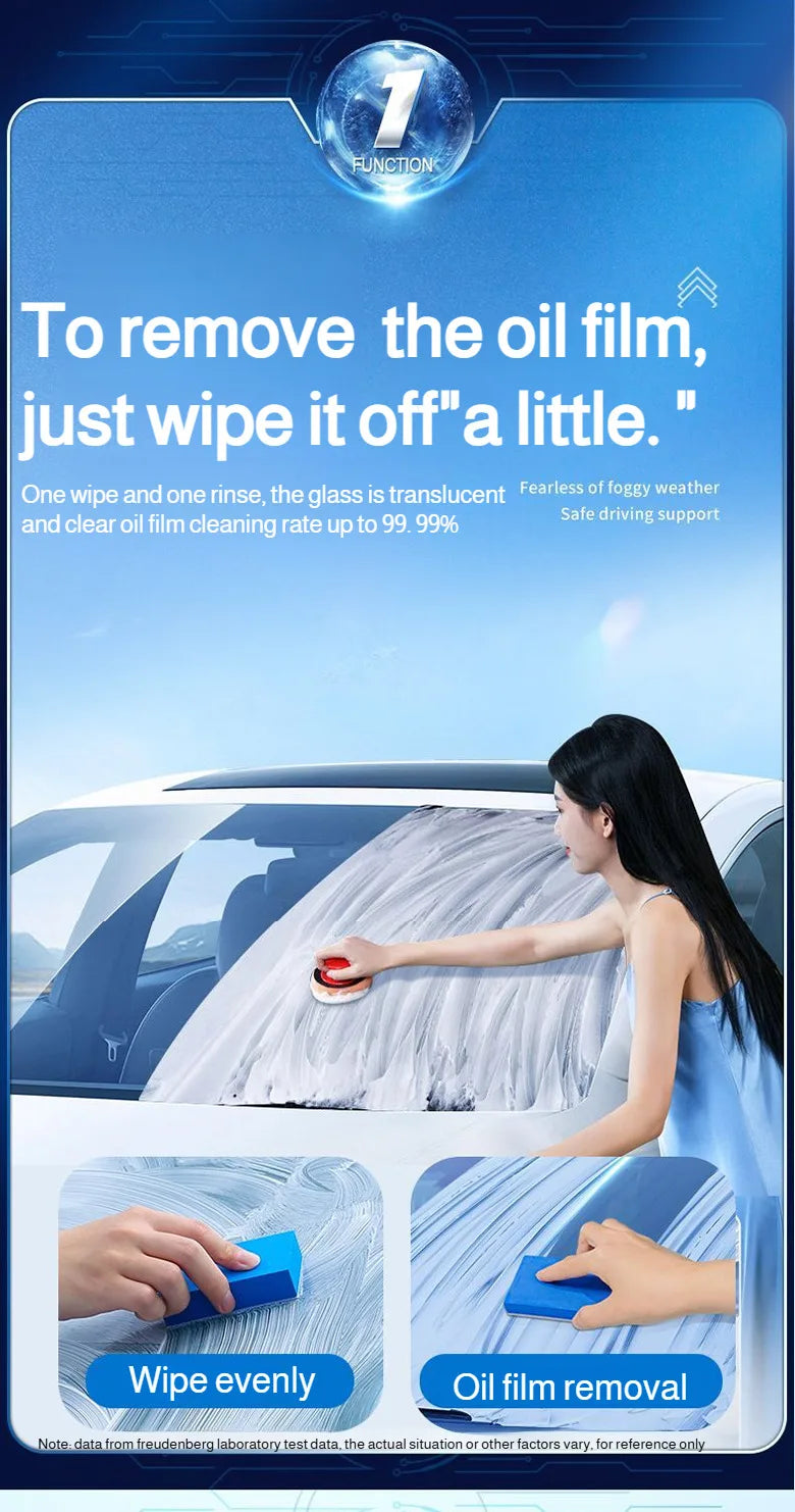Auto Glass Polishing Liquid Light Scratch Cleaner High Gloss Film Remover Car Body Polish Spray for Windshield Shine Cleaner