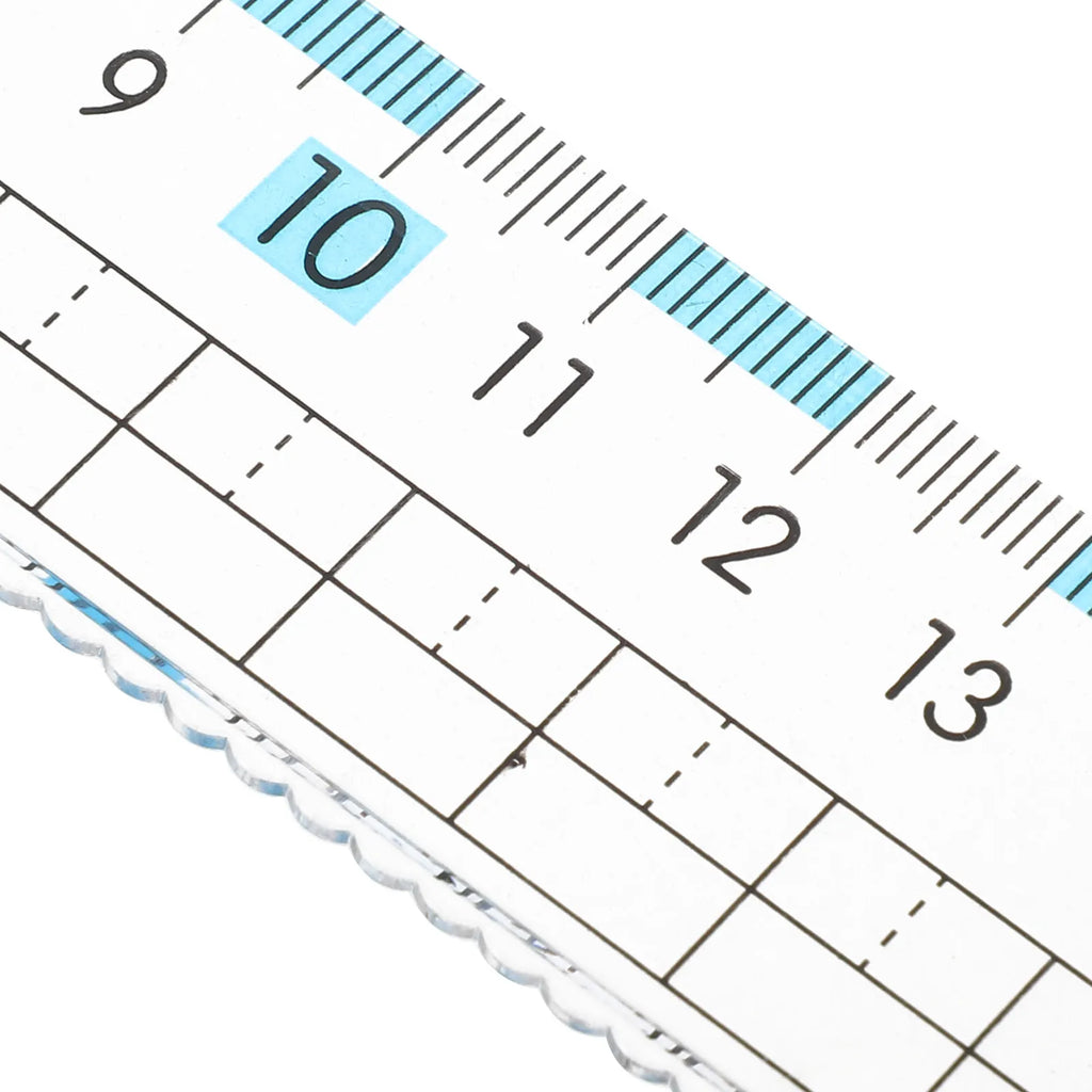 10Pcs Flexible Plastic Anti-Myopia Ruler School Clear Transparent Metric Ruler 15Cm 20Cm for Precise Drawing Classroom