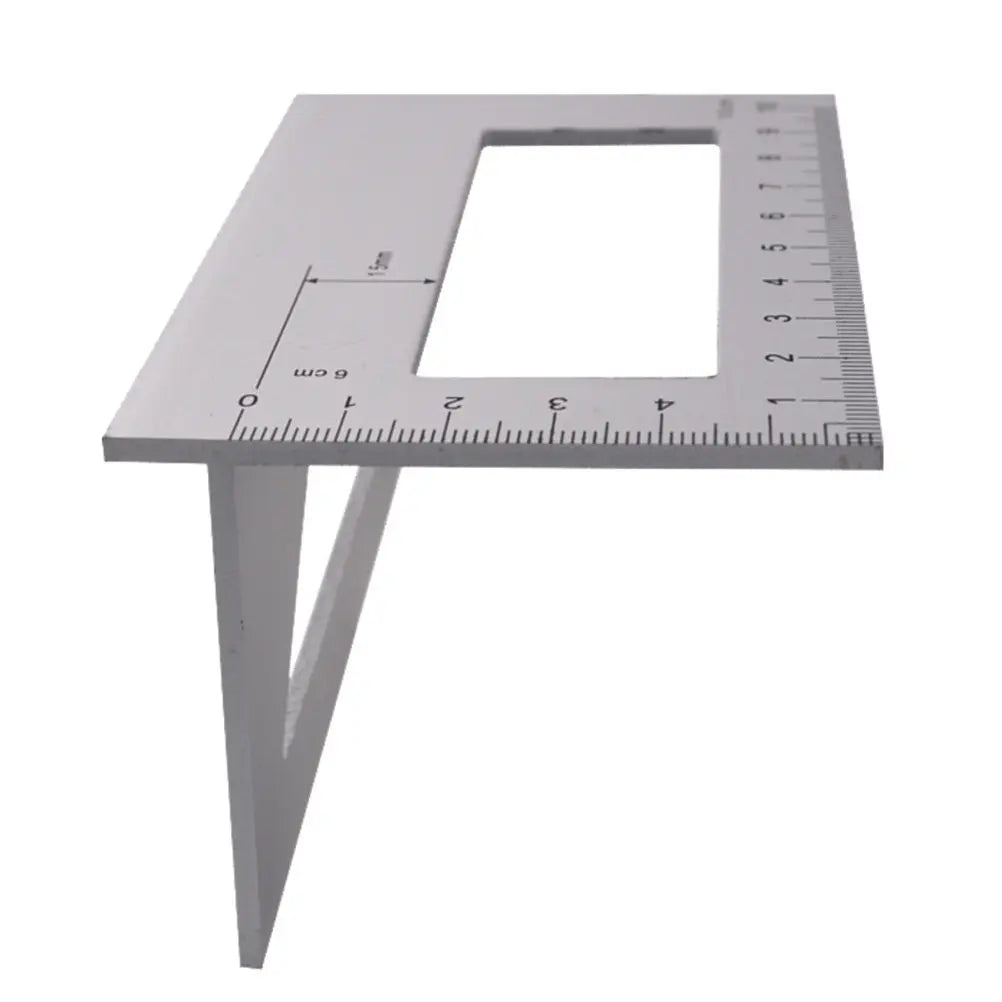 Aluminum Alloy T Ruler Right Angle 45 90 Degree Scribing Ruler Woodworking Measuring Tool Woodworking Scriber Vertical