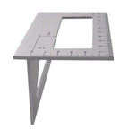 Aluminum Alloy T Ruler Right Angle 45 90 Degree Scribing Ruler Woodworking Measuring Tool Woodworking Scriber Vertical