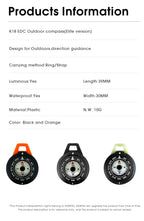 Kanpas EDC Outdoor Compass with Luminous / High Quality Compass / Outdoor Compass / Adventure Compass / K18 / K25