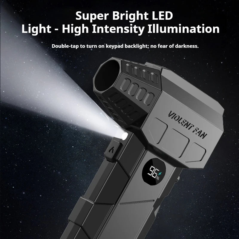 990000RPM Electric Air Blower, Hight-speed Turbo Blower Jet, Brushless Motor with Vacuum kit, Powerful Duster, Christmas Gifts