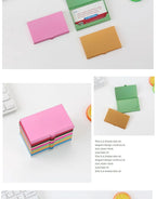 Business Aluminum Alloy Business Card Box, Portable and Portable, Credit Card Box, Colorful Metal Small Business Card Holder
