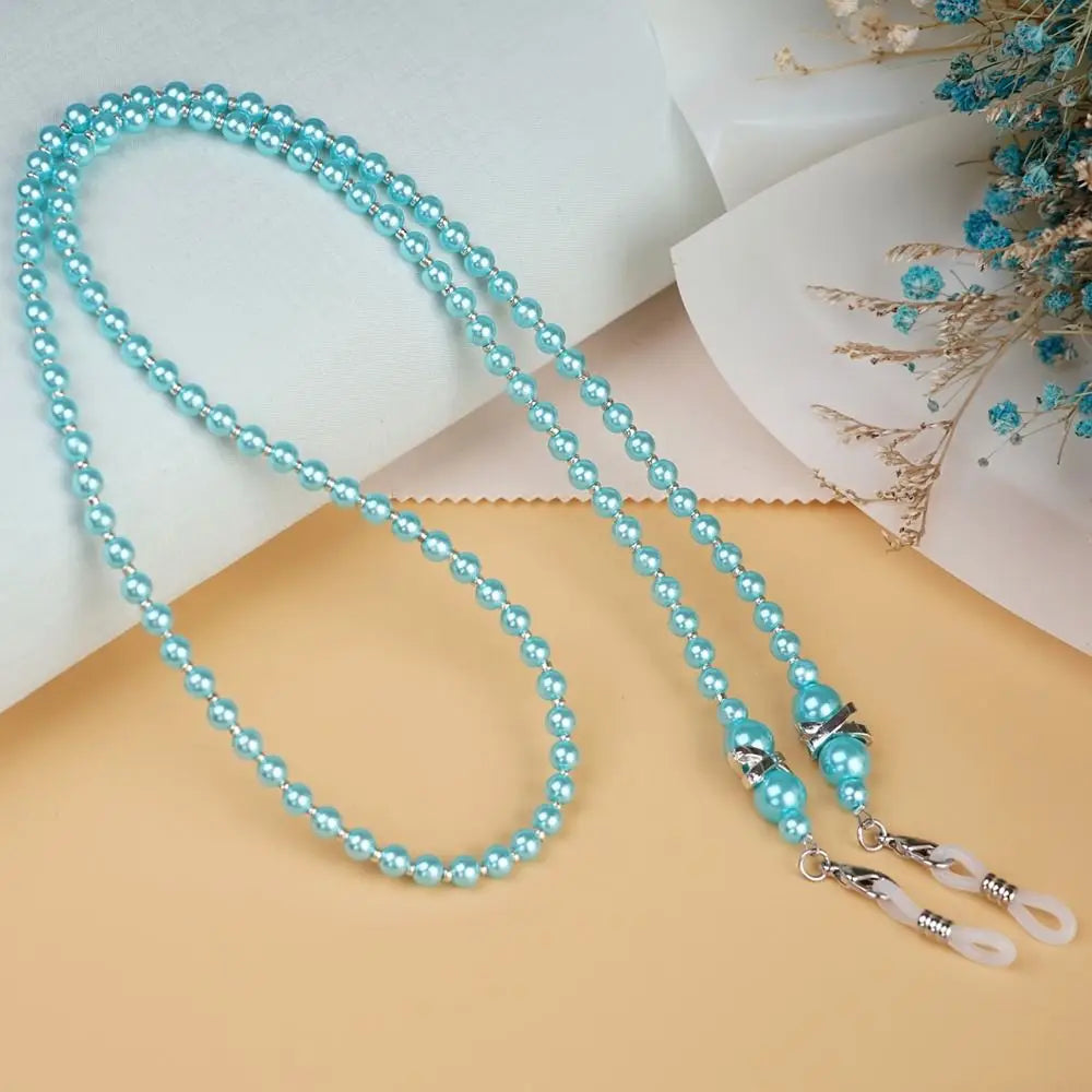 Fashion Pearl Sunglasses Chain Wearing Neck Holding Beaded Lanyard Cord Masks Sunglass Reading Glasses Chain Eyewear Accessories