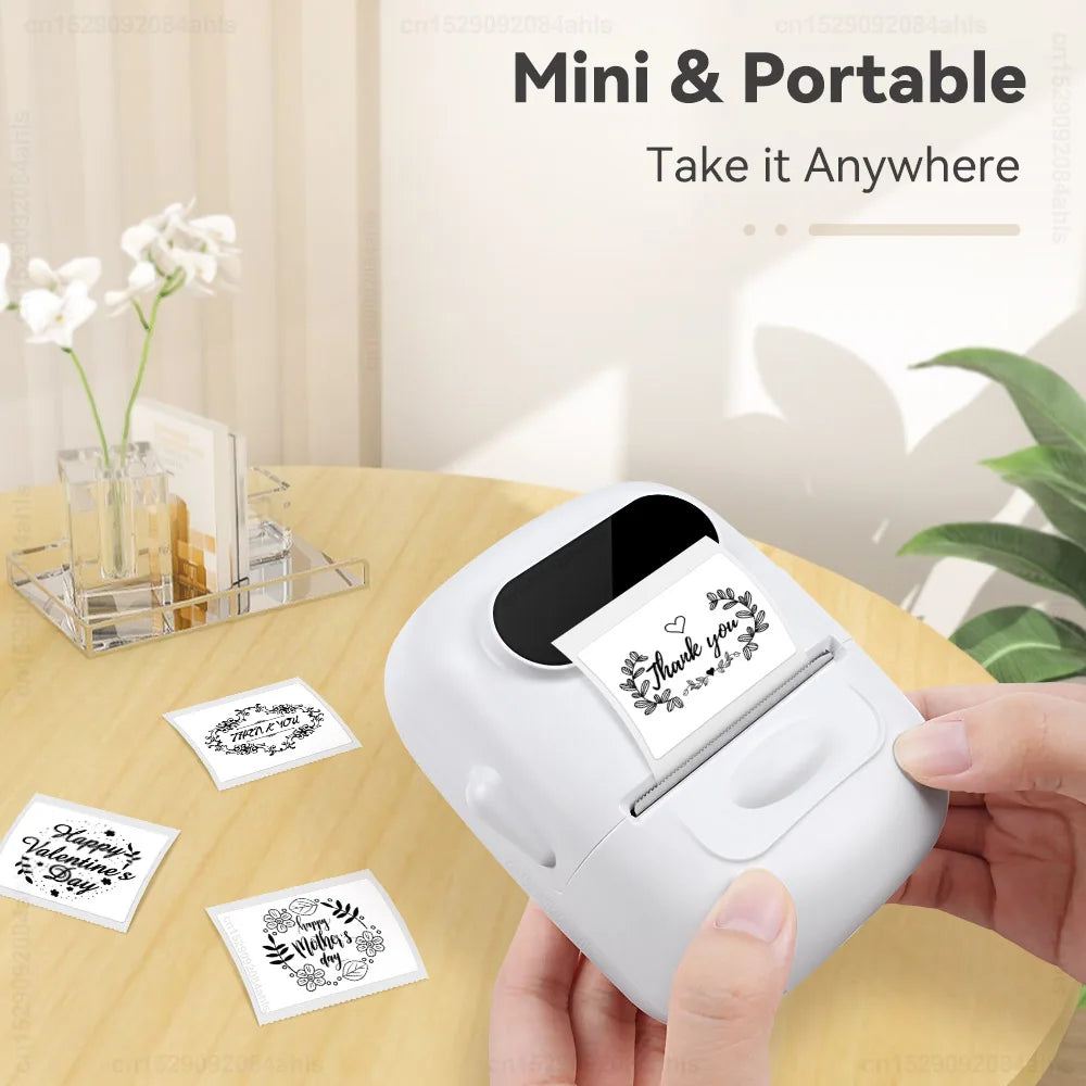 Portable Label Printer Marklife P50 Mini Printer Thermal Label Maker Self Adhesive Sticker Machine Similar as M110 M220 Printer