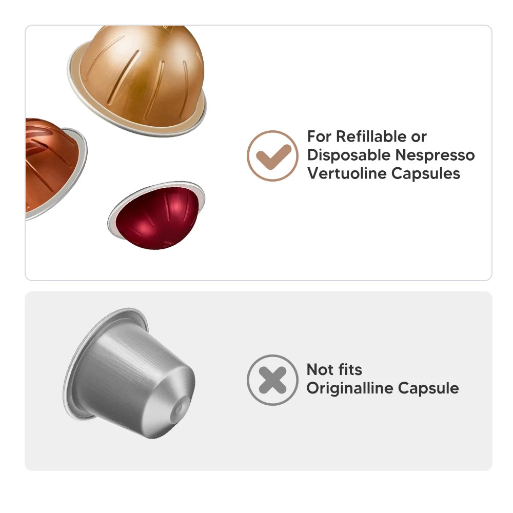 Icafilds Disposable Nespresso Vertuo Coffee Capsule Seal Aluminum Foils Cream Cafe Filter Lid Sticker For Nespresso Vertuo Plus
