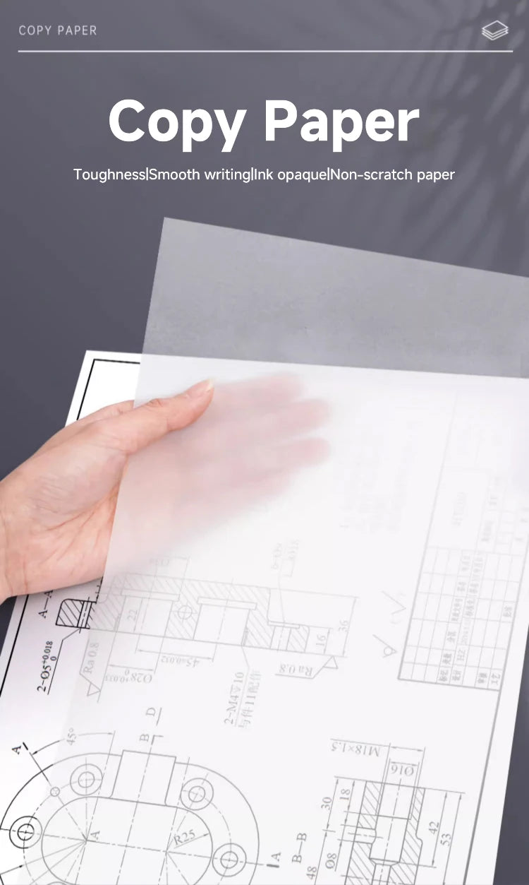 Angel Mark Translucent Copying 16K/A4/A5 Paper Copy Paper For Drawing Calligraphy Craft Writing Sketching Painting Art Supplies