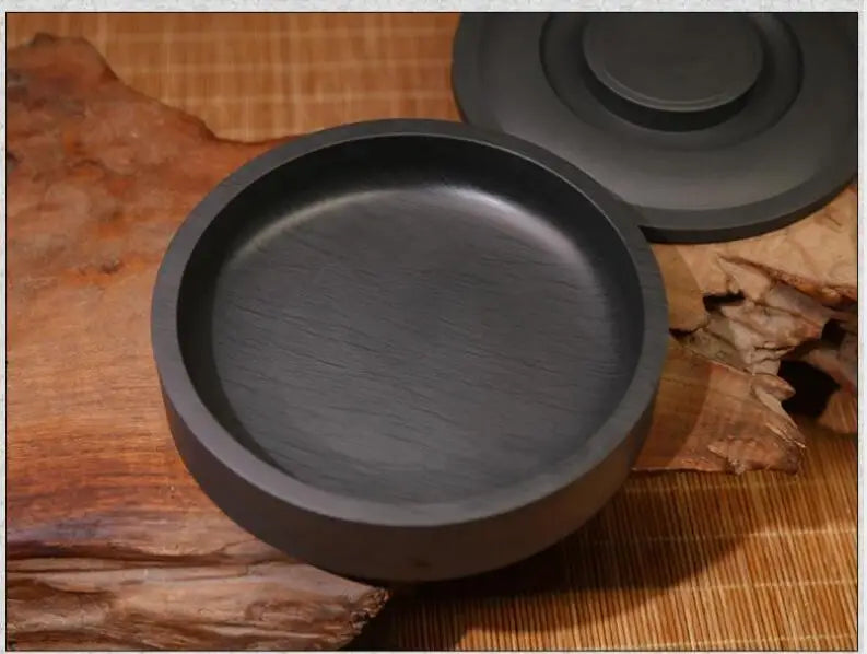 5-8 Inches Natural Inkstone Calligraphy Writing Ink Stone Traditional Chinese Painting Inkslab Multifunction Ink Grinding Plate