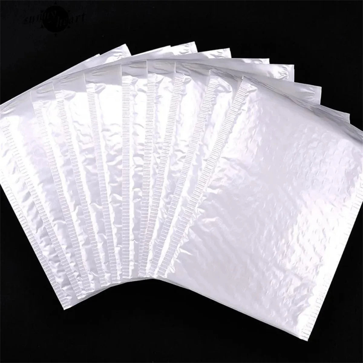 2026 50Pcs Bubble Mailers White Poly Bubble Mailer Self Seal Padded Gift Bag Packaging Envelope Bags Book Shipping Package Bag