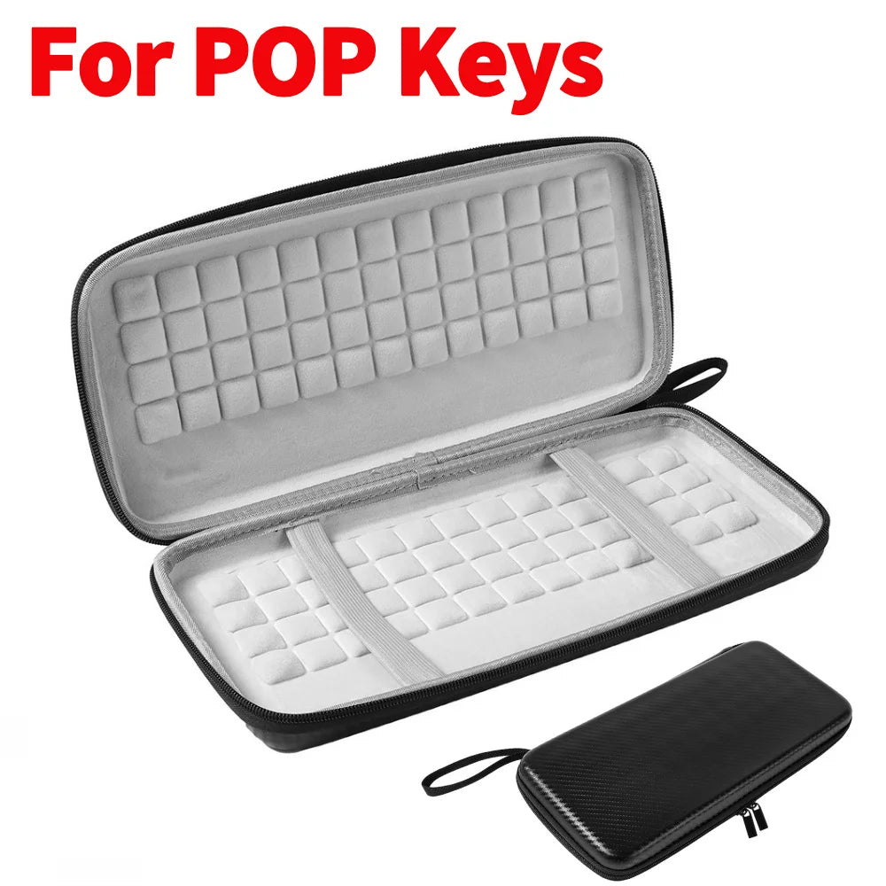 Carrying Case for MX Keys S Wireless Keyboard Storage Case Shockproof EVA Hard Case Illuminated Keyboard Storage Bag