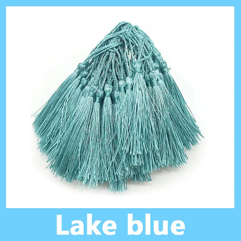 100pcs/Pack 13cm Tassel Silk Fringe Silky Floss Bookmark Tassels Mini Tassels for DIY Craft Jewelry Making Souvenir Bookmarks