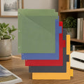 Gem Tone 5 Tab Poly Divider Set With Pockets For Binders, Durable School Office Organizer Insert Sheets