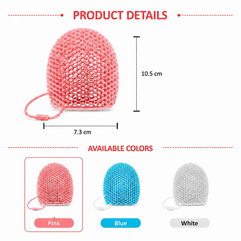 Exfoliating Bath Glove Honeycomb Body Scrubber Deep Cleansing Shower Mitt Soft Massage Sponge for Dead Skin Removal