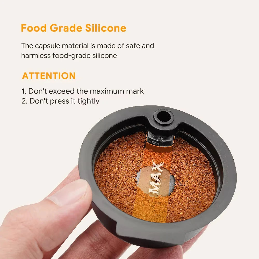 icafilas Reusable Coffee Capsule for Tassimo-BOSCH Machine Refillable Filter Cup Pod Espresso Maker 60ml/180ml/200ml/220ml