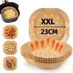 Large Air Fryer Disposable Paper Liners Nonstick 23cm Oven Airfryer Parchment Baking Paper for Ninja COSORI Grill Cooking Basket