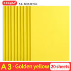 A3 MixColor Cardstock Paper Business Card Cardboard DIY Gifts Card Scrapbook Materials Drawing Card Art Supplie 10/20Sheets 230G